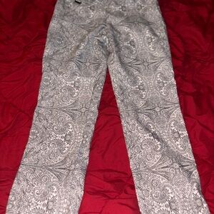 Peck & Peck Gray Paisley Women's Straight Leg Jeans